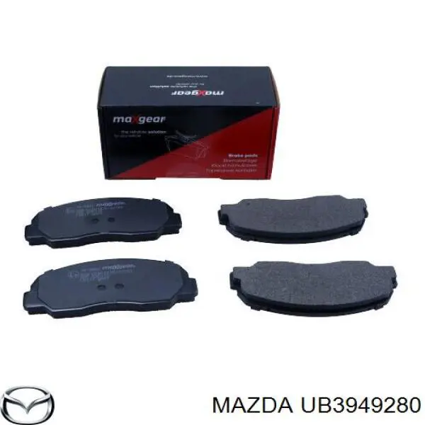 Передние тормозные колодки UB3949280 Mazda