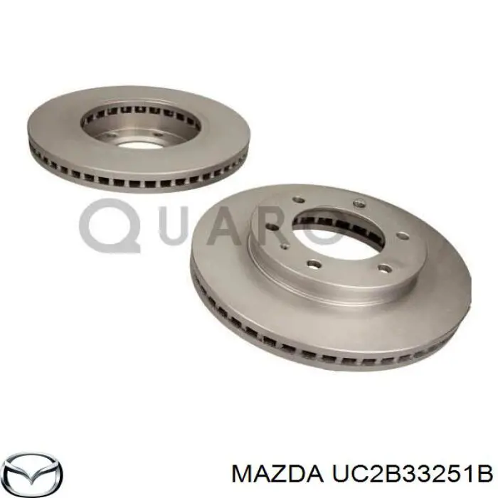 UC2B33251B Mazda disco do freio dianteiro