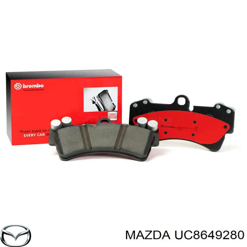 Передние тормозные колодки UC8649280 Mazda