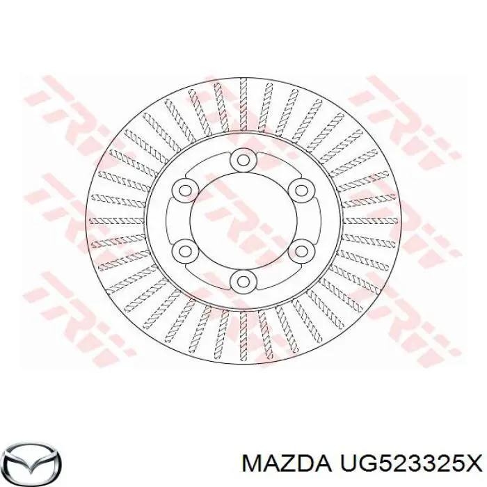 Тормоз дисковый передний Mazda UG523325X цена, от 38.78 USD