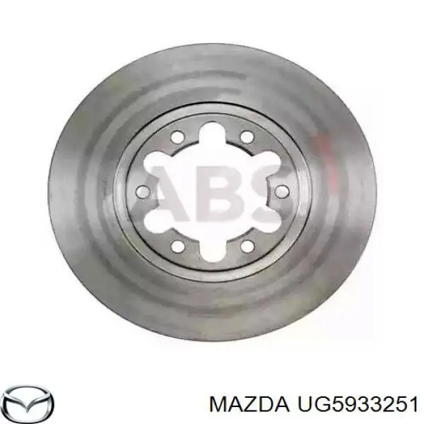 Передние тормозные диски UG5933251 Mazda