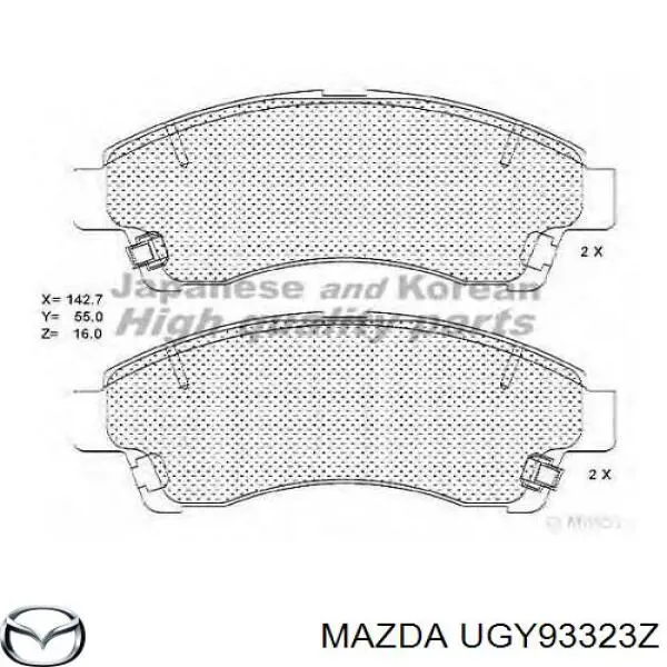 Передние тормозные колодки ADM54275 Blue Print