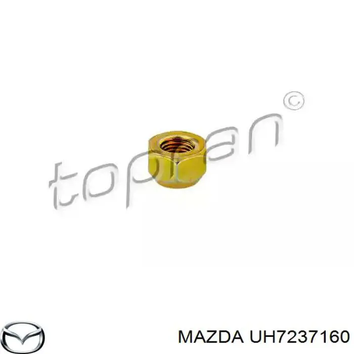 Гайка крепления колеса Mazda UH7237160 цена, от 1.55 USD
