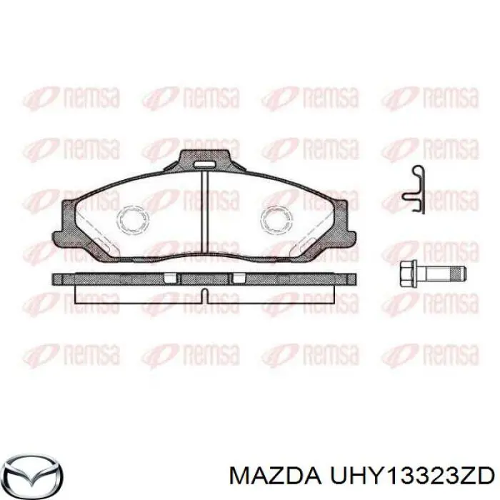 Передние тормозные колодки UHY13323ZD Mazda