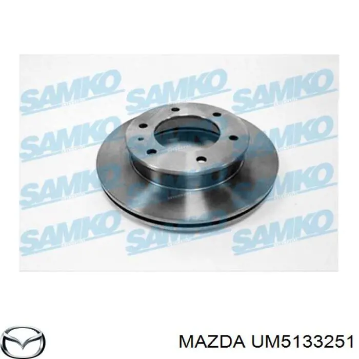 Тормоз дисковый передний Mazda UM5133251 цена, от 67.93 USD