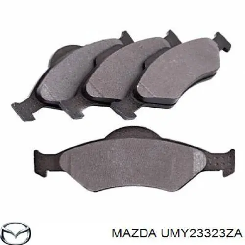 Передние тормозные колодки UMY23323ZA Mazda