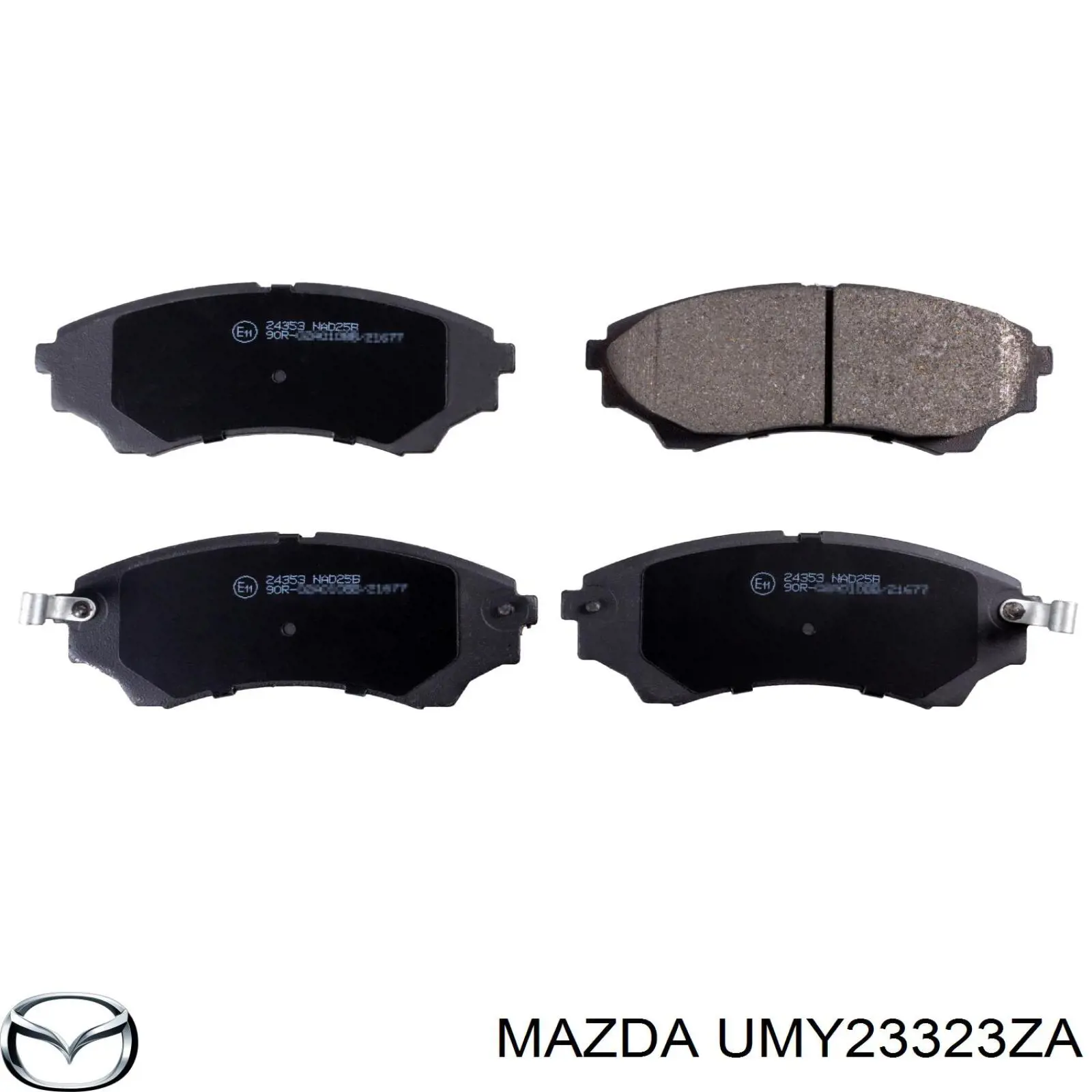 Передние тормозные колодки UMY23323ZA Mazda