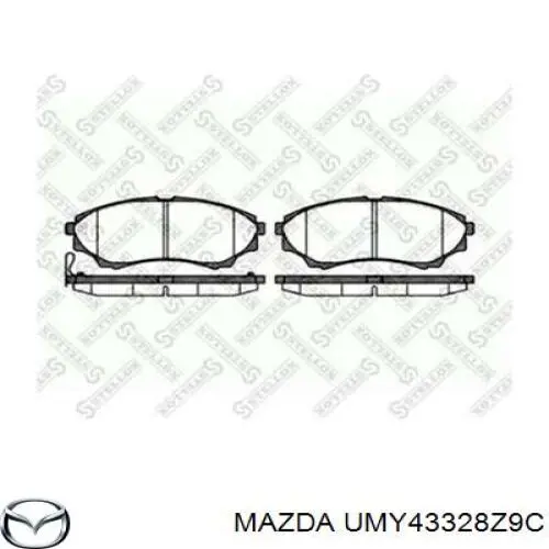 Купить UMY43328Z9C Mazda Колодки тормозные
