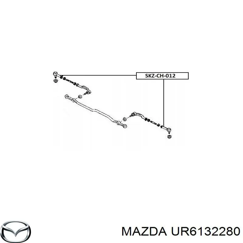 UR6132280 Mazda Наружный наконечник рулевой тяги