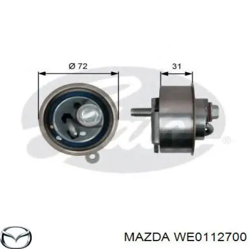 WE0112700 Mazda Ролик натяжителя ремня ГРМ