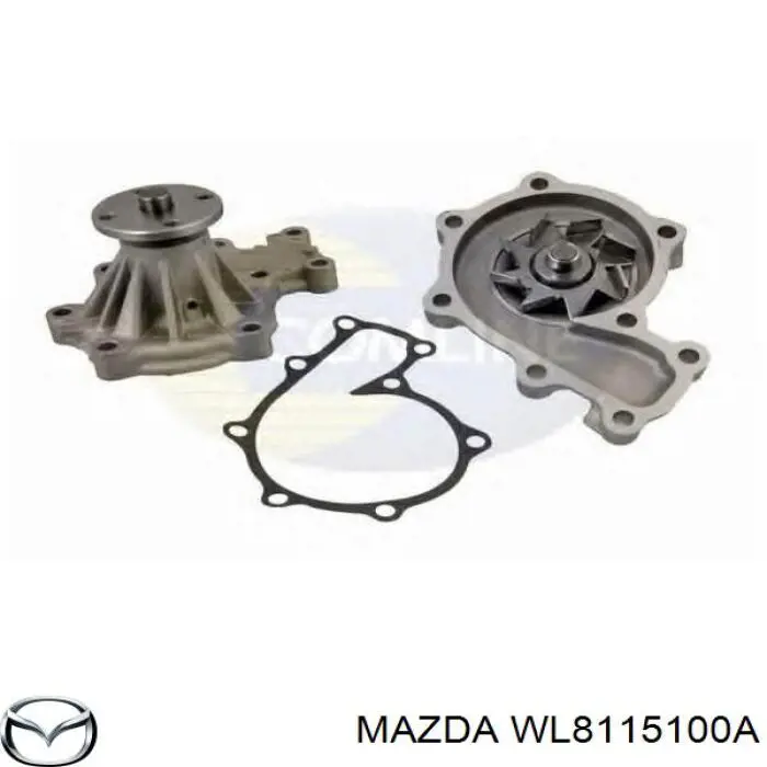 Bomba de agua WL8115100A Mazda