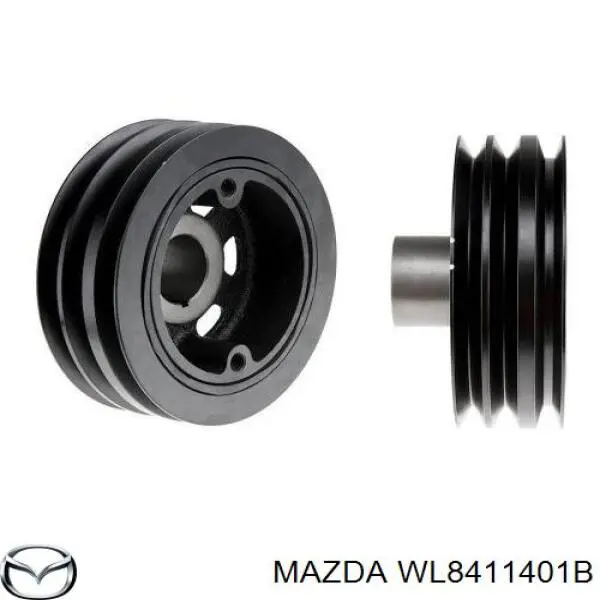 Шкив коленвала (демпфер) Mazda WL8411401B цена, от 169.30 USD