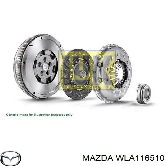 WLA116510 Mazda Сцепление в сборе