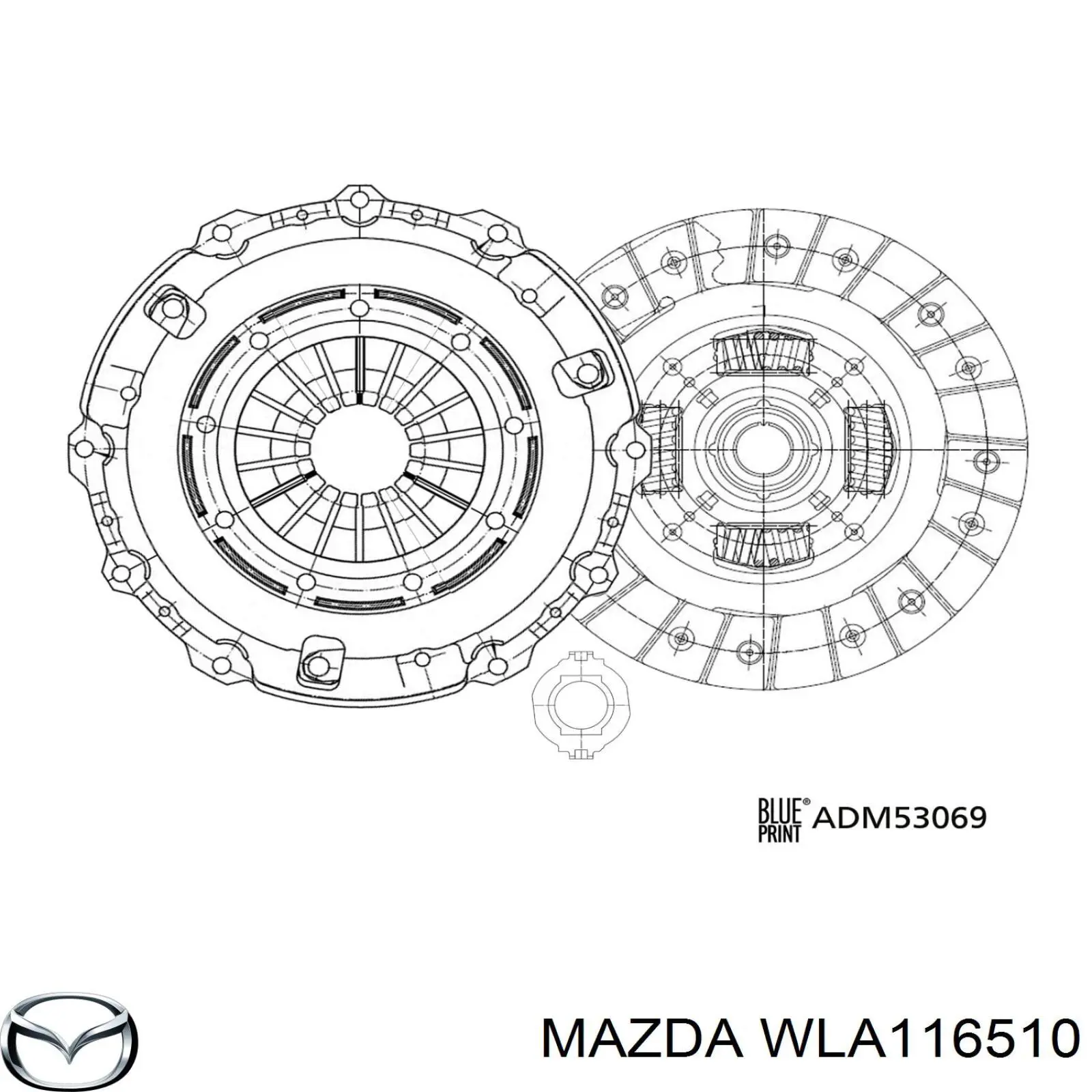 Сцепление WLA116510 Mazda