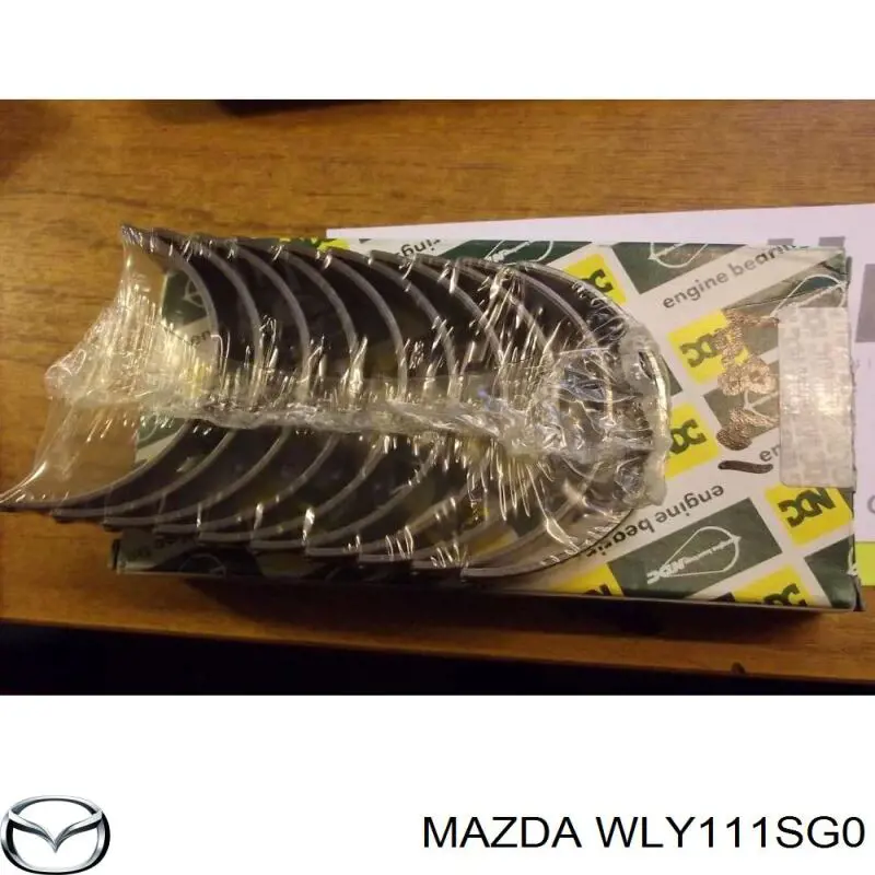 Вкладыши коленвала коренные, комплект, стандарт (STD) Mazda WLY111SG0