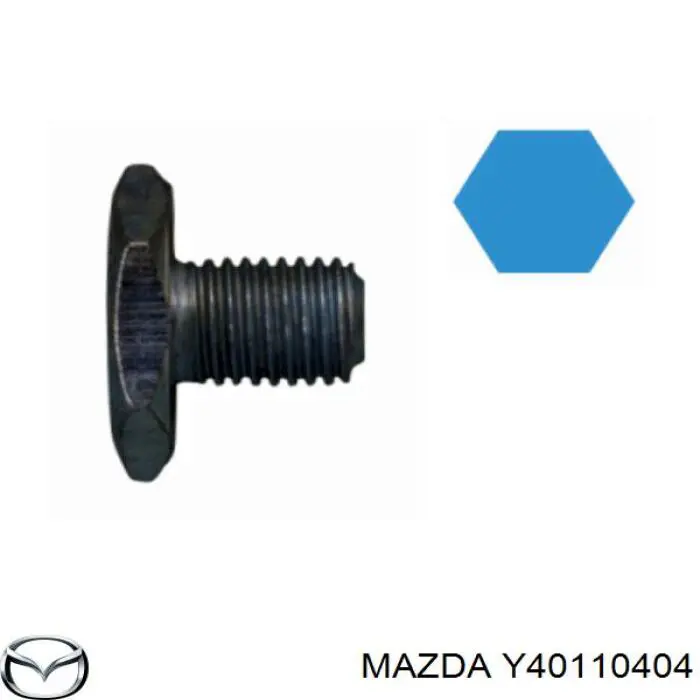 Tapón roscado, colector de aceite Y40110404 Mazda