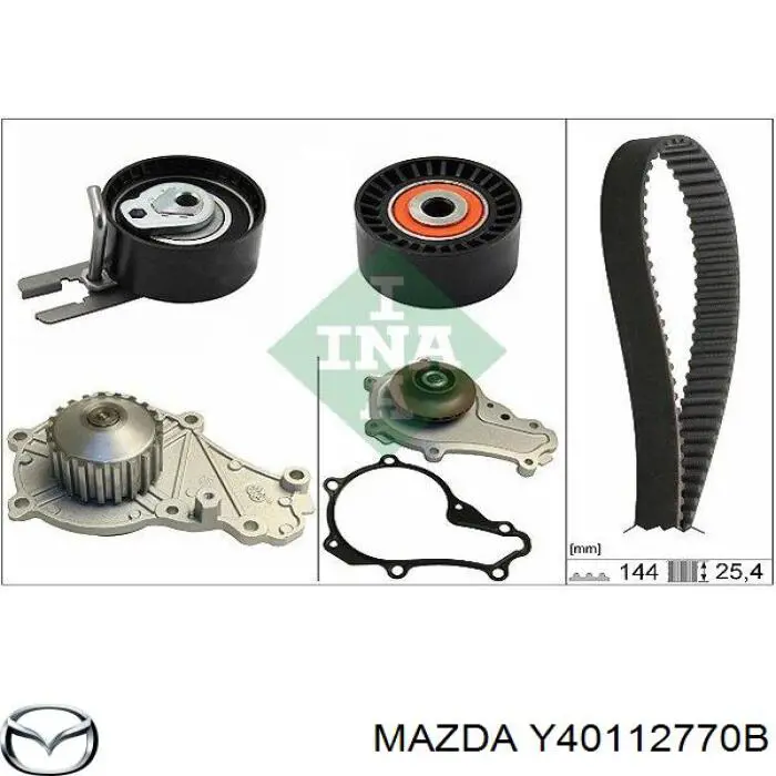 Rodillo, cadena de distribución Y40112770B Mazda