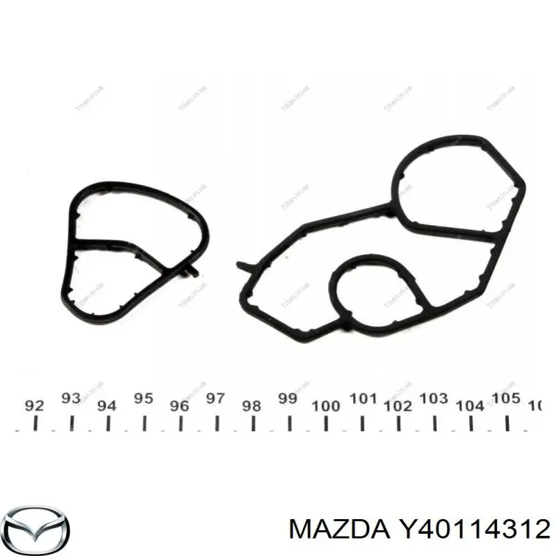 Y40114312 Mazda комплект прокладок корпуса масляного фильтра