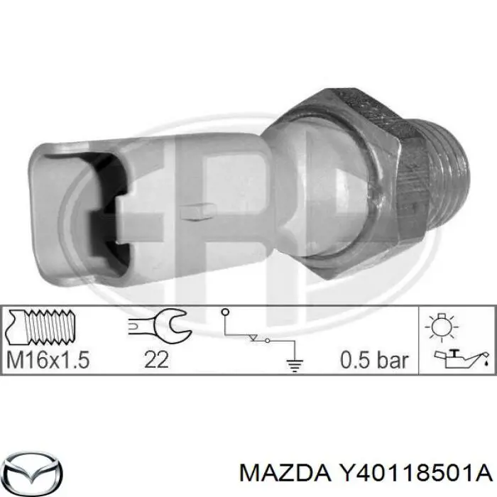 Y40118501A Mazda датчик давления масла