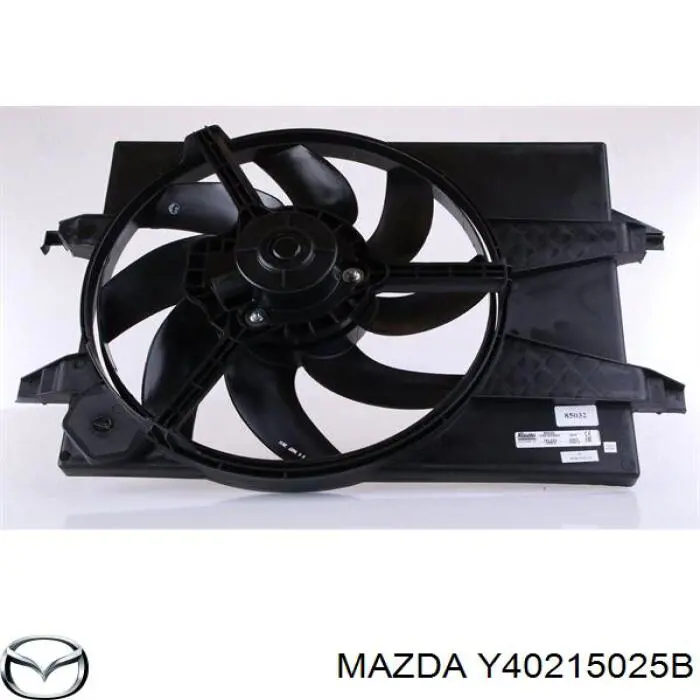 Y40215025B Mazda ventilador elétrico de esfriamento montado (motor + roda de aletas)