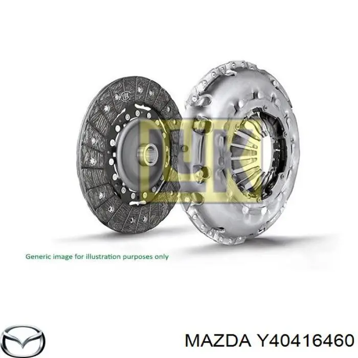 Диск сцепления на Mazda 2 DE