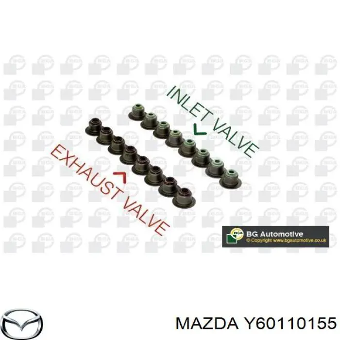 Y60110155 Mazda сальник клапана (маслосъемный, впуск/выпуск)