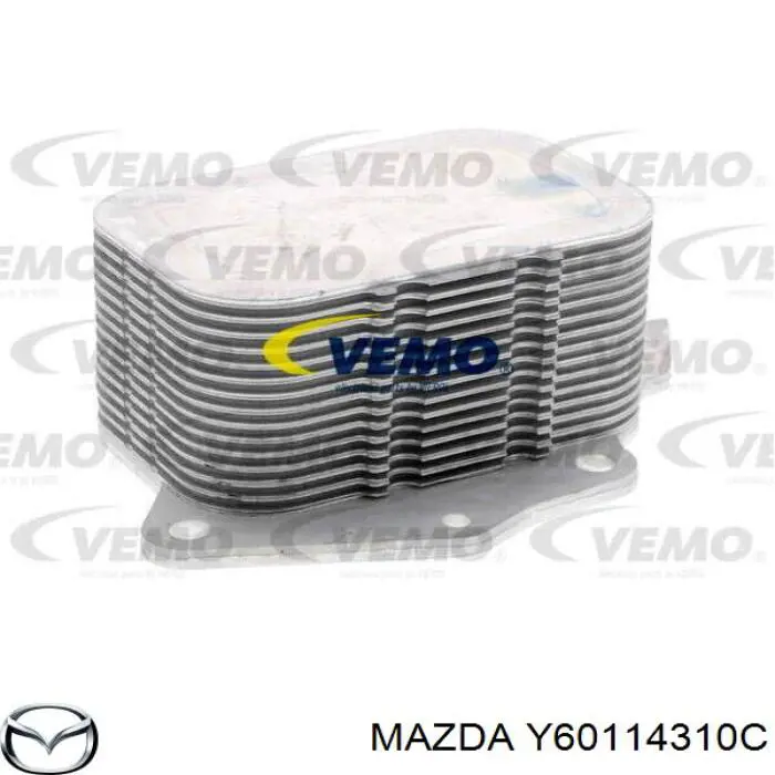 Y60114310C Mazda радиатор масляный (холодильник, под фильтром)