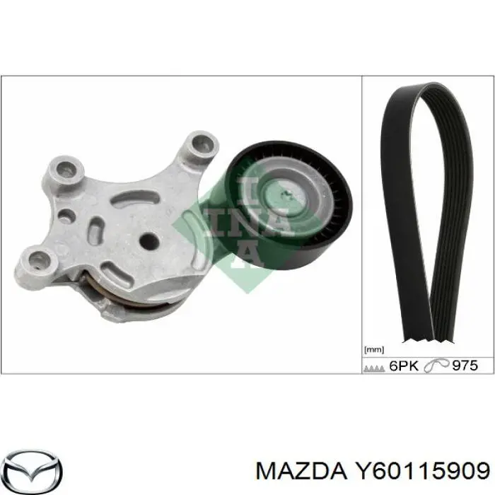 Клиновый ремень Mazda Y60115909 цена, от 9.01 USD