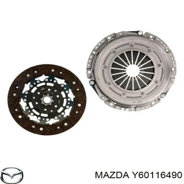 Y60116490 Mazda Сцепление в сборе