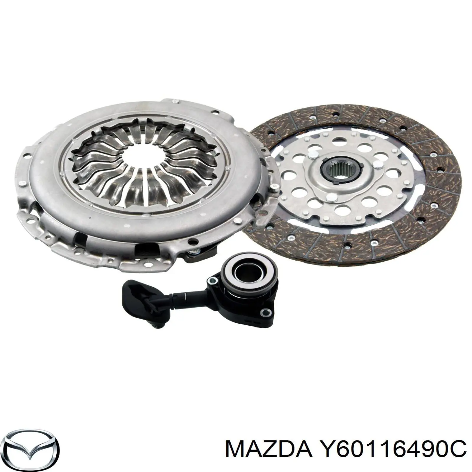 Y60116490C Mazda kit de embraiagem (3 peças)