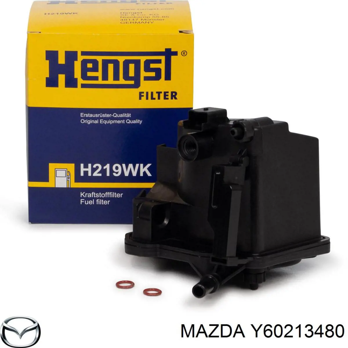 Y60213480 Mazda filtro de combustível