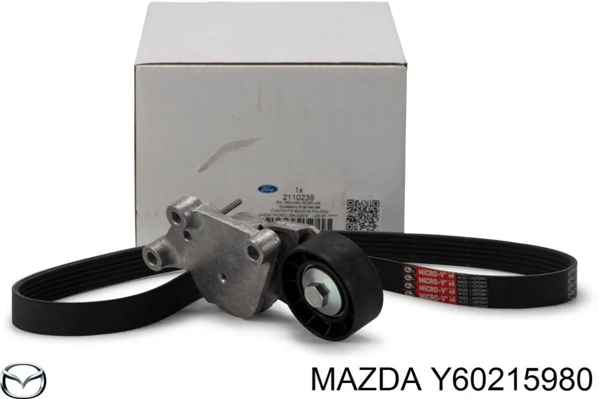 Купить Y60215980 Mazda Натяжитель приводного ремня