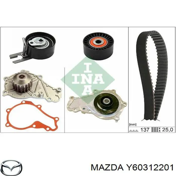 Y603-12-201 Mazda ремень грм