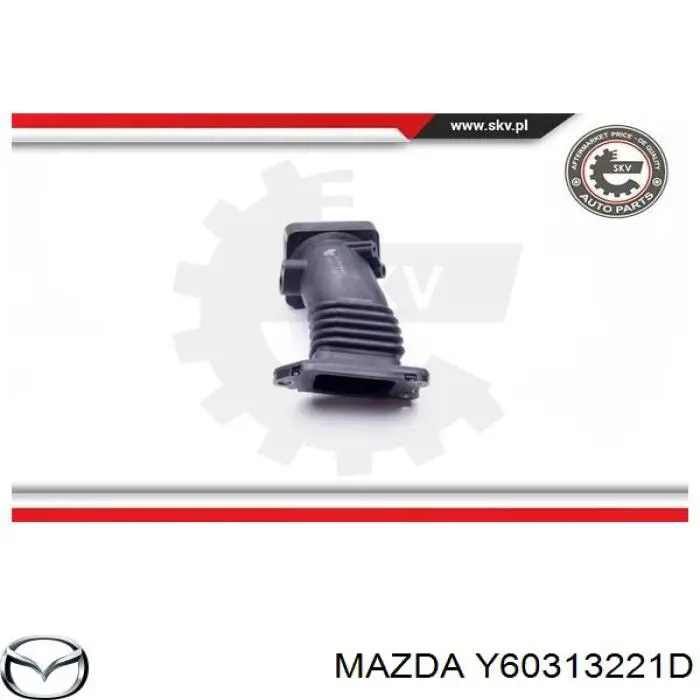 Купить Y60313221D Mazda Патрубок дроссельной заслонки