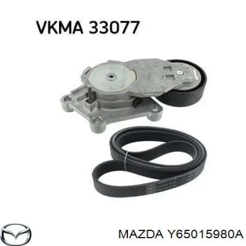 Y65015980A Mazda натяжитель приводного ремня