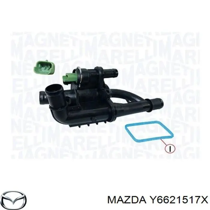 Caja del termostato Y6621517X Mazda