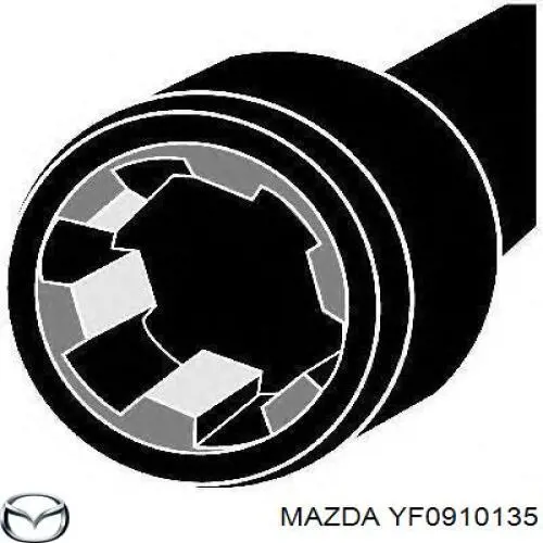 Болт головки блока цилиндров (ГБЦ) Mazda YF0910135