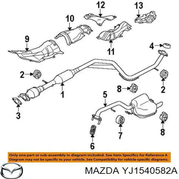 Болт выхлопной системы (глушителя) Ford 1454933 цена, от 1.32 USD