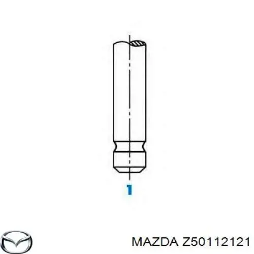 Z50112121 Mazda клапан выпускной