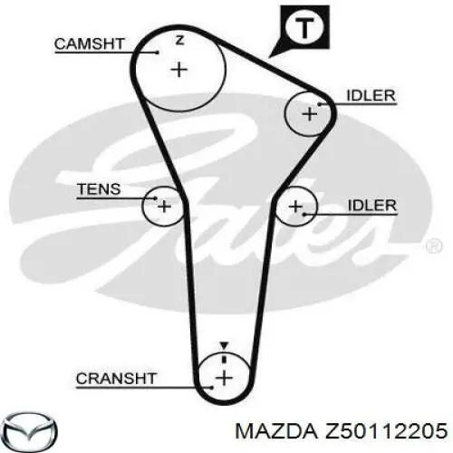 Купить Z50112205 Mazda Ремень газораспределительного механизма