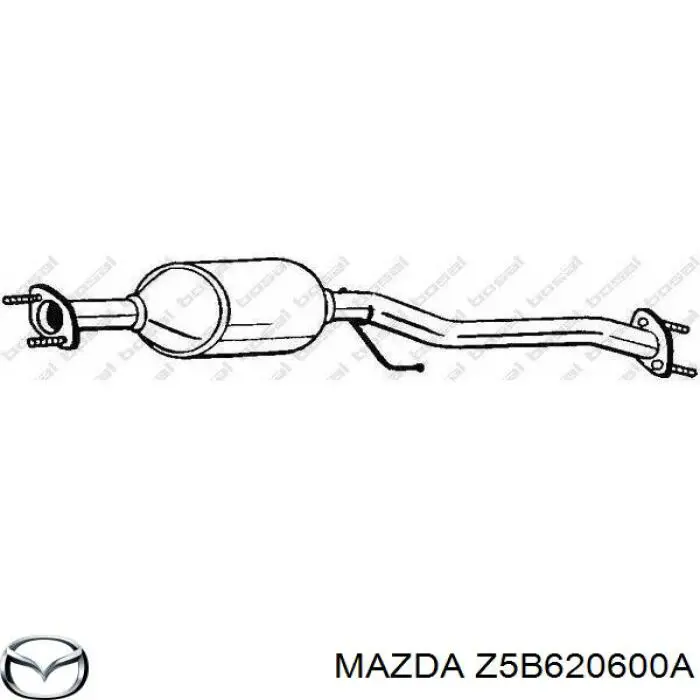 Каталитический нейтрализатор отработавших газов Mazda Z5B620600A цена, от 45.00 USD