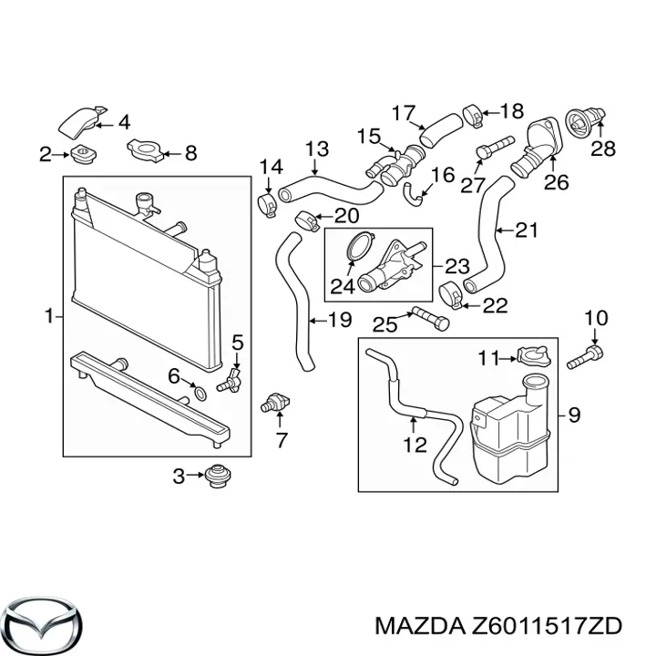 Z6011517ZD Mazda 