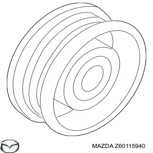 Паразитный ролик приводного ремня Mazda Z60115940 цена, от 17.76 USD