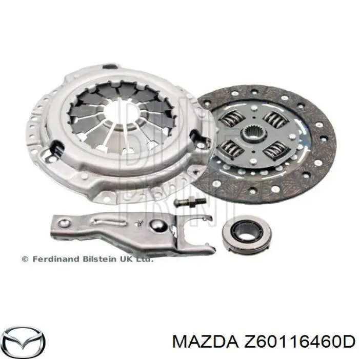 Z60116460D Mazda диск сцепления