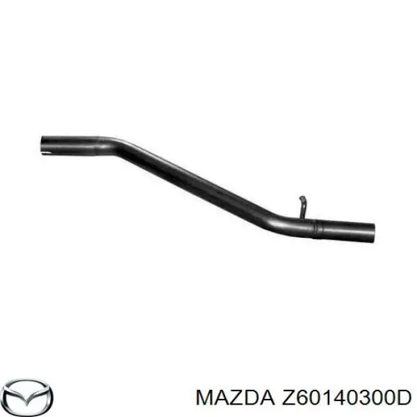 Глушитель, центральная и задняя часть Z60140300D Mazda