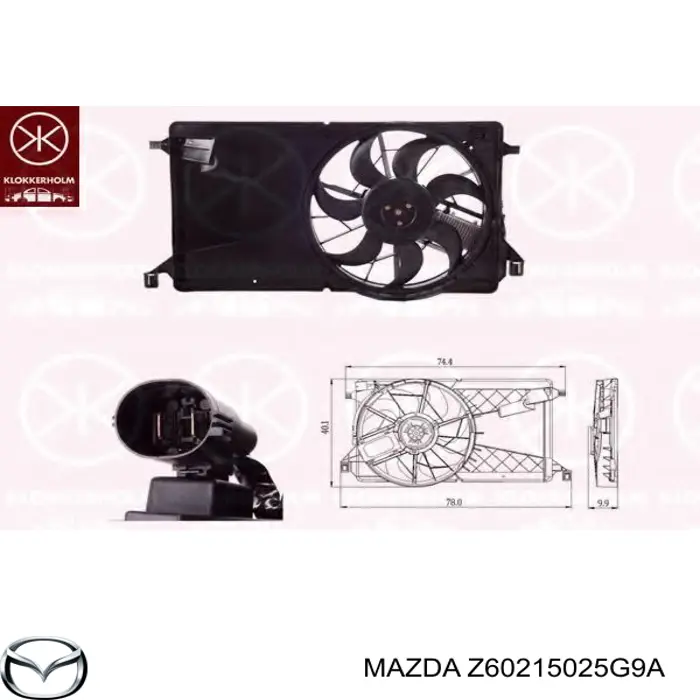  Z60215025G9A Mazda