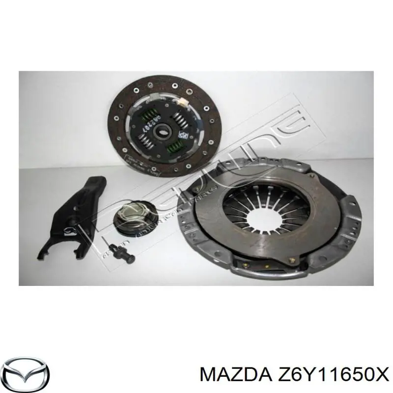 Z6Y11650X Mazda Сцепление в сборе