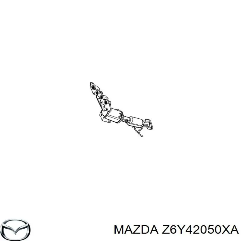 Купить Z6Y42050XA Mazda Преобразователь отработавших газов