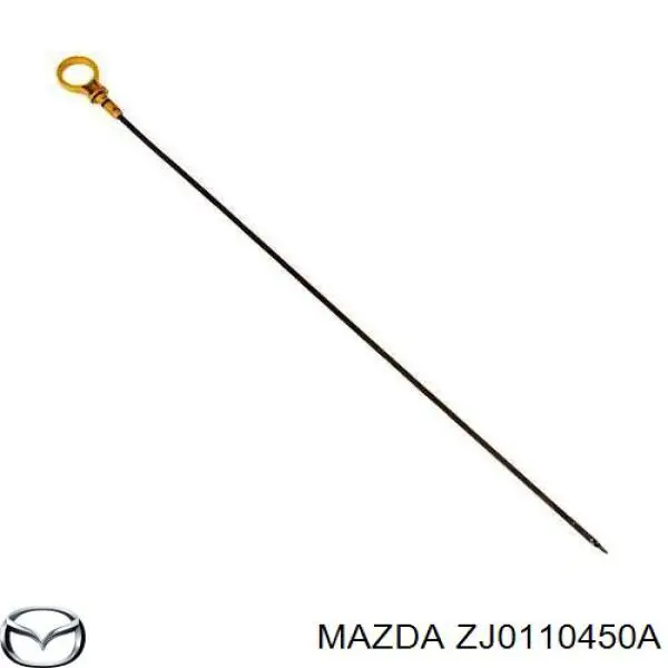 Щуп (индикатор) уровня масла в двигателе на Mazda 2 DE