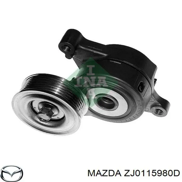 ZJ0115980D Mazda натяжитель приводного ремня